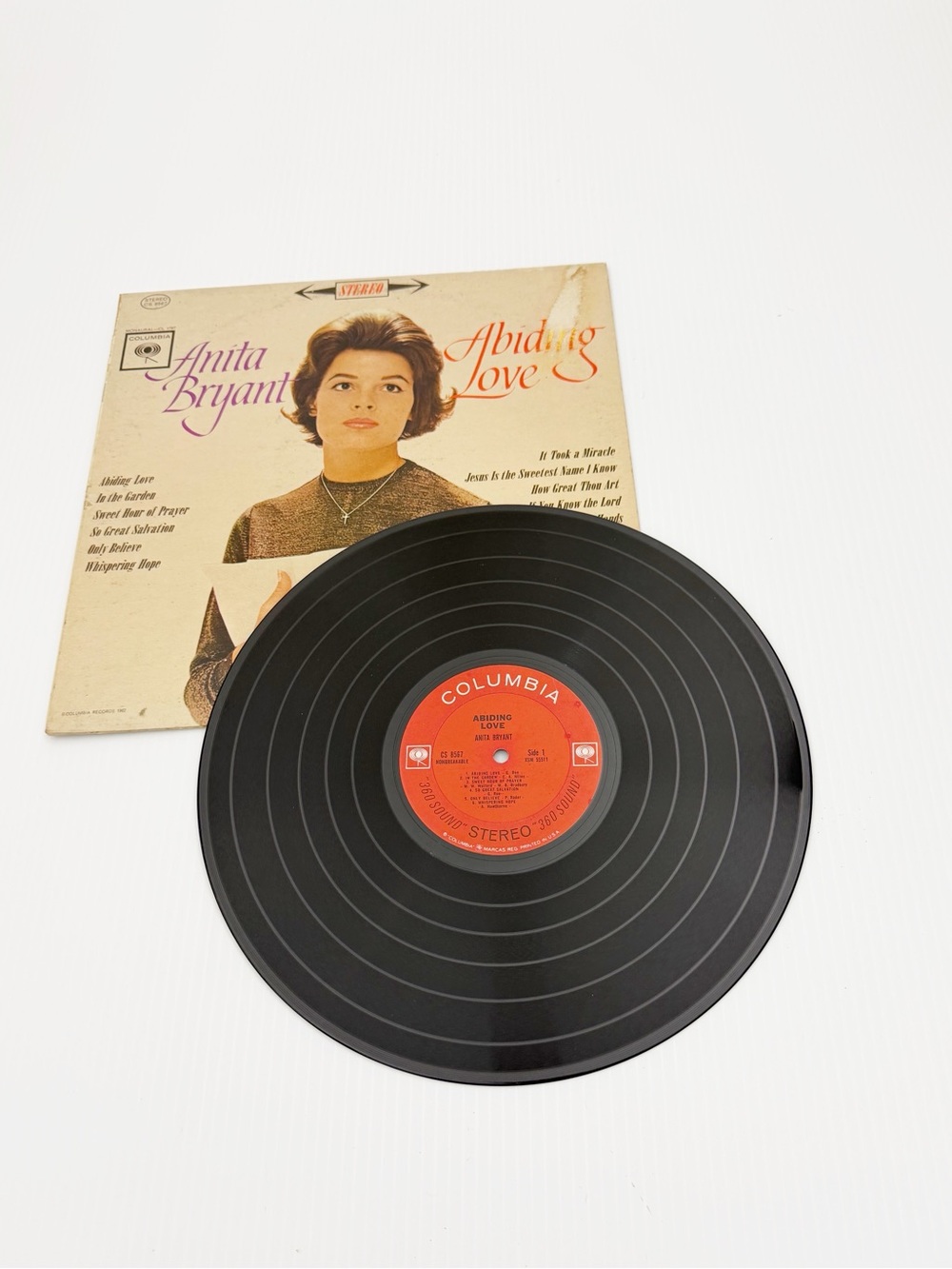 Vintage Anita Bryant Abiding Love Columbia Vinyl Record LP